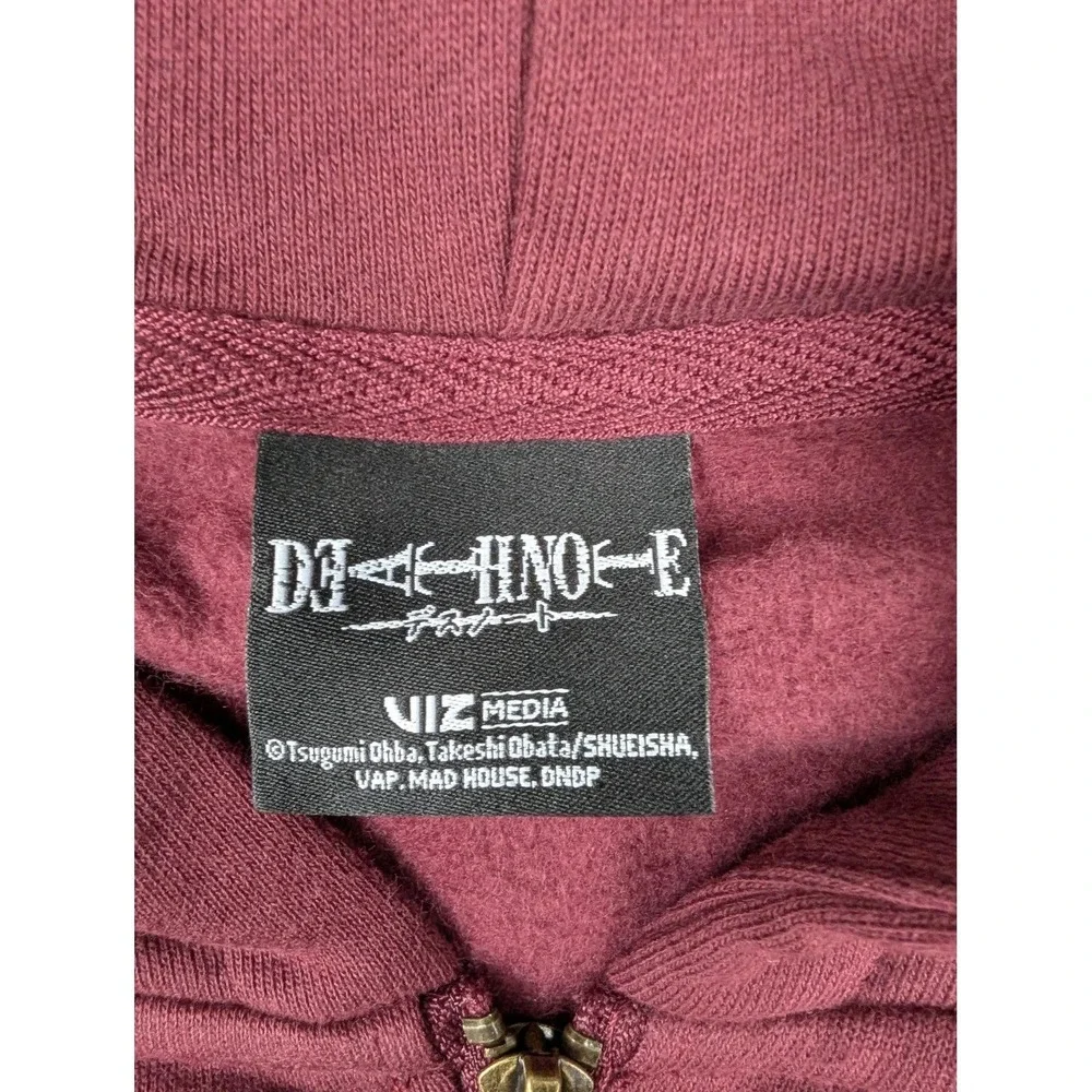 Civil Regime x Death Note Ryuk Zip Up Hoodie Oxblood Mens Medium Womens New